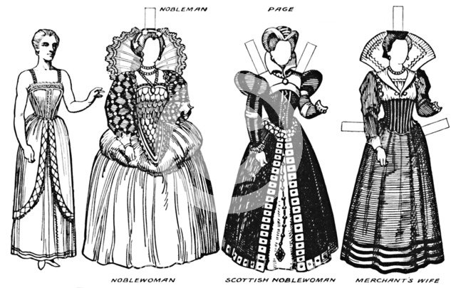 'The Gallery of British Costume: Dress Worn in the Late Sixteenth Century', c1934. Artist: Unknown.