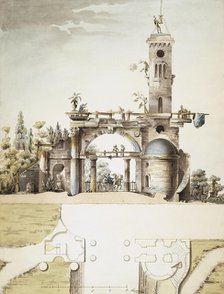 Project for the Ruins Pavilion in the Park at Tsarskoye Selo.