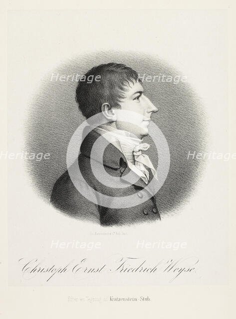 Portrait of the Composer Christoph Ernst Friedrich Weyse (1774-1842). Creator: Baerentzen, Emilius Ditlev (1799-1868).