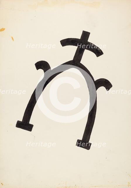 Cattle Brand, c. 1936. Creator: J.Henry Marley.