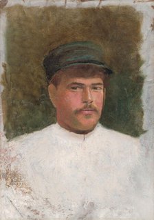 Study of a Man in a Fur Hat, 1880-1900. Creator: Ladislav Mednyanszky.