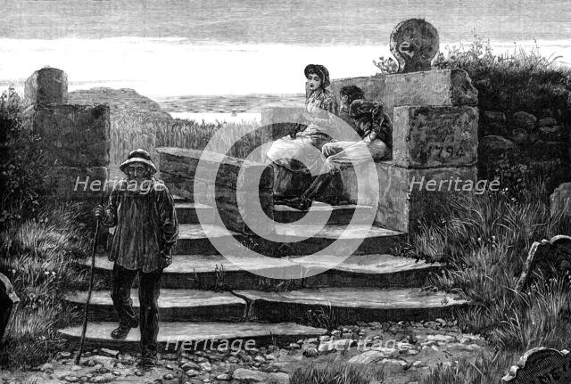 A Cornish churchyard, St. Levan, Land's End, 1881. Creator: Unknown.