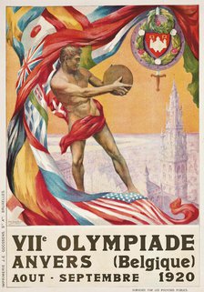 The 1920 Summer Olympics in Antwerp, 1920. Creator: Ven, Walter van der (1884-1950).