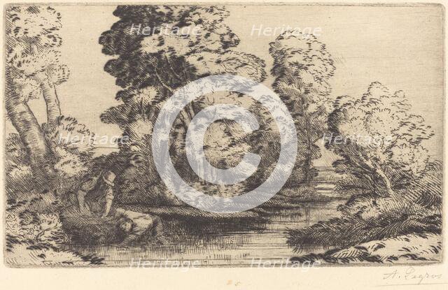 Valley in Bourgogne (Une vallee en Bourgogne). Creator: Alphonse Legros.
