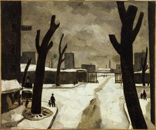 Snow (Porte de la Plaine), 1926, 1926. Creator: Louis Robert Antral.