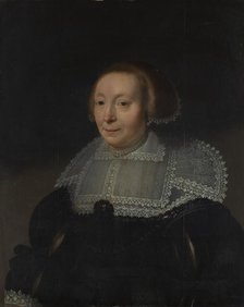 Portrait of a Woman with a Lace Collar, ca. 1632-35. Creator: Michiel van Mierevelt.