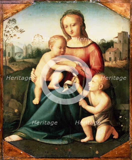 'Virgin and child with John the Baptist as a Boy', 16th century. Artist: Unknown