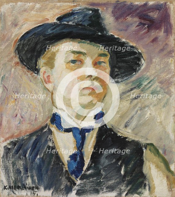 Self-Portrait, 1915. Creator: Kosti Merilainen.