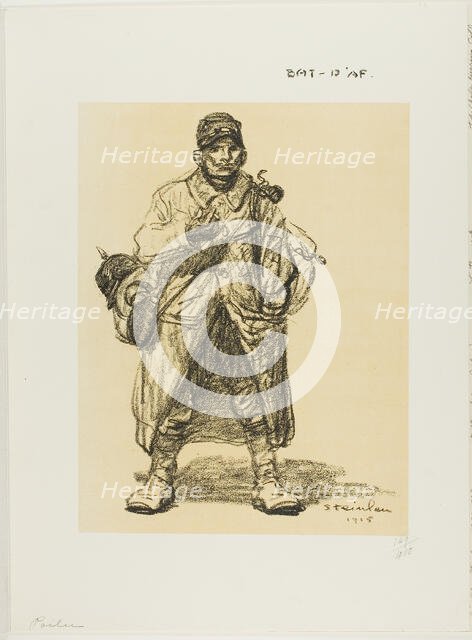 Infantryman, 1915. Creator: Theophile Alexandre Steinlen.