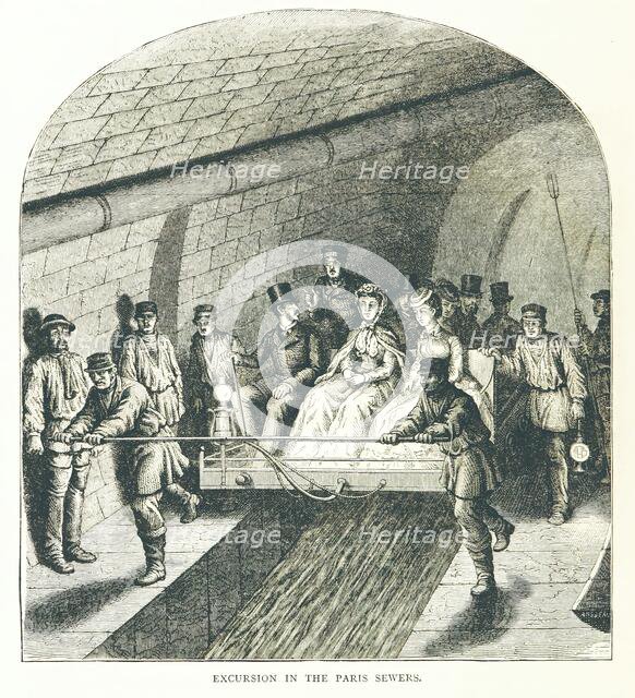 Excursion in the Paris Sewers, 1878. Creator: Unknown.