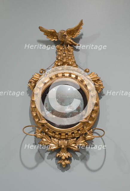 Pair of Convex Mirrors, 1810/30. Creator: Unknown.