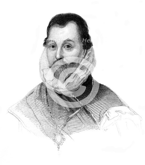 Sir Francis Drake, 16th century English navigator and privateer, (c1850). Artist: Unknown