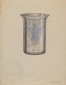 Stiegel Water Tumbler, c. 1936. Creator: Erwin Schwabe.