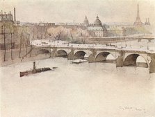 'The Pont Neuf', 1915. Artist: Eugene Bejot.