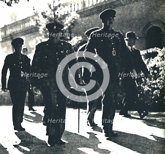 'Mr. Churchill Visits Teheran, Persia', 1 December 1943, (1945). Creator: Unknown.