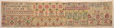 Sampler, 1840. Creator: Unknown.