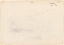 Mountains [verso], 1869. Creator: John Singer Sargent.