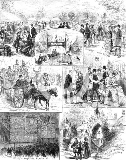 Festivities at Longleat, Wiltshire, Coming of Age of Lord Weymouth, son of the Marquis of Bath, 1883 Creator: Unknown.