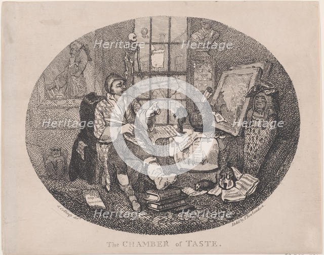 The Chamber of Taste, ca. 1785., ca. 1785. Creator: Thomas Rowlandson.