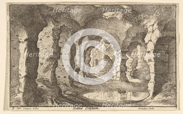 Ruinae Coliseum, ca. 1650. Creator: Wenceslaus Hollar.