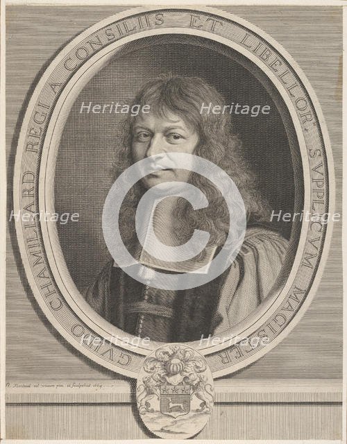 Guy Chamillard, 1664. Creator: Robert Nanteuil.