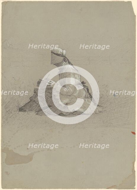 Young Lady Writing, c. 1870. Creator: Enoch Wood Perry.