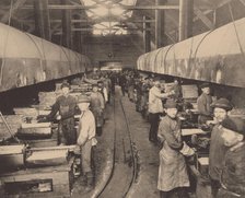 A workshop of the Putilov factory, c. 1914. Artist: Anonymous  