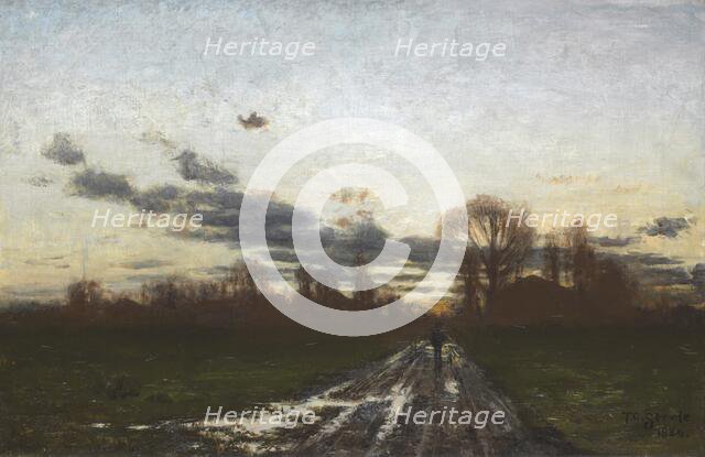 Sunrise, 1886. Creator: Theodore Clement Steele.