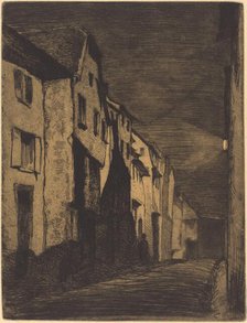 Street at Saverne, 1858. Creator: James Abbott McNeill Whistler.