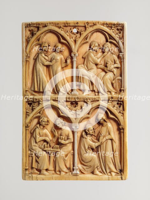 Leaf of a Writing Tablet, French, 14th century. Creator: Unknown.