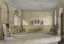 The chapel in Queen's Bench Prison, Borough High Street, Southwark, London, 1879. Artist: John Crowther