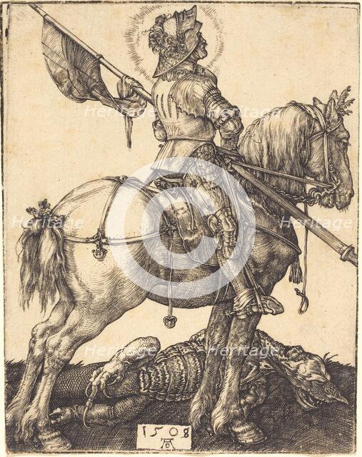 Saint George on Horseback, 1508. Creator: Albrecht Durer.