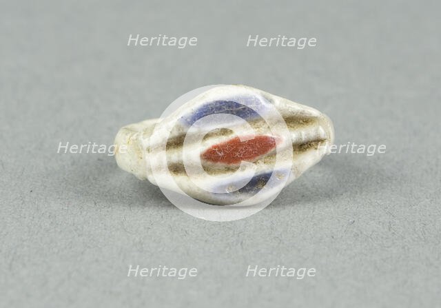 Ring with Inlaid Openwork Bezel, Egypt, New Kingdom, Dynasty 18 (about 1350 BCE). Creator: Unknown.