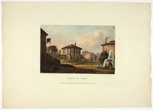 Temple of Vesta, plate nineteen from the Ruins of Rome, published October 1, 1796. Creator: Matthew Dubourg.