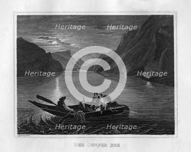 'Lake Geneva' c1833. Artist: Unknown