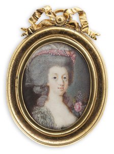 Portrait of Sophia Magdalena of Denmark (1746-1813), Queen of Sweden. Creator: Høyer, Cornelius (1741-1804).