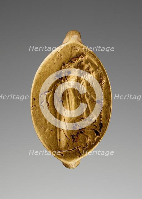 Engraved Ring with Dancing Maenad, 400-350 BC. Creator: Unknown.