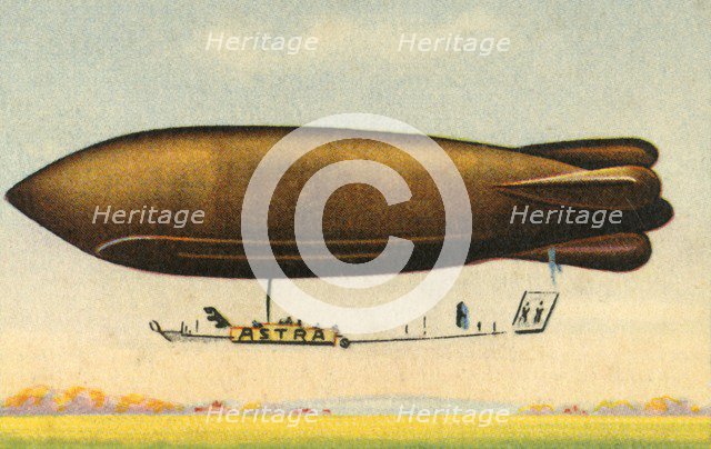 Astra Adjutant Reau airship, 1911, (1932). Creator: Unknown.