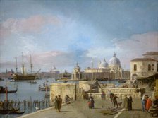 Entrance to the Grand Canal from the Molo, Venice, 1742/1744. Creator: Canaletto.