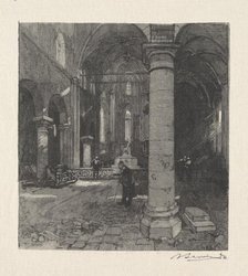 Interieur de lEglise. Creator: Auguste Louis Lepère (French, 1849-1918).