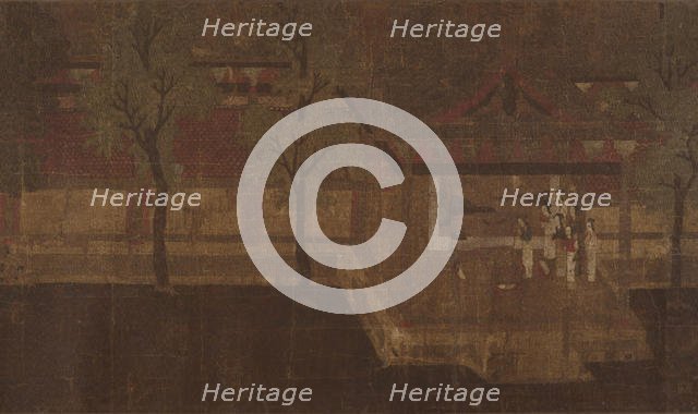 Pavilion with Figures. Creator: Unknown.