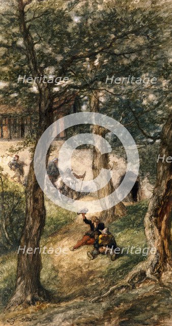 'Under the greenwood tree', 1886. Artist: Sir John Gilbert