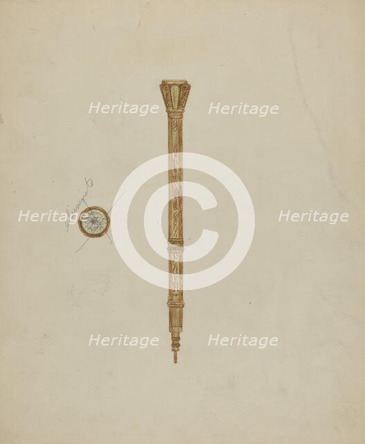 Refillable Pencil, c. 1941. Creator: Mary Fitzgerald.