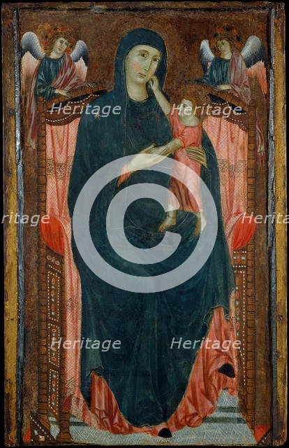 Madonna and Child Enthroned with Angels. Creator: Master of Varlungo.