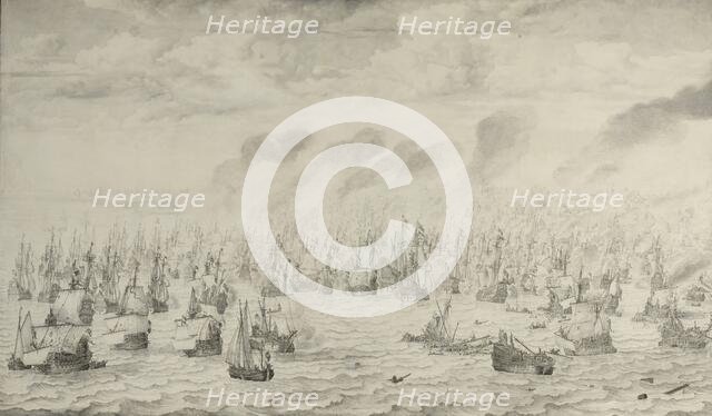 The Battle of Terheide, 1657. Creator: Willem van de Velde I.