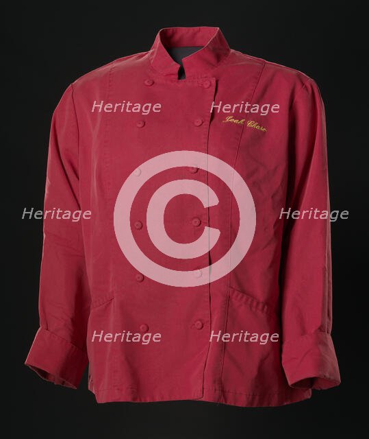 Chef jacket worn by Leah Chase, ca. 2012. Creator: Chefwear.