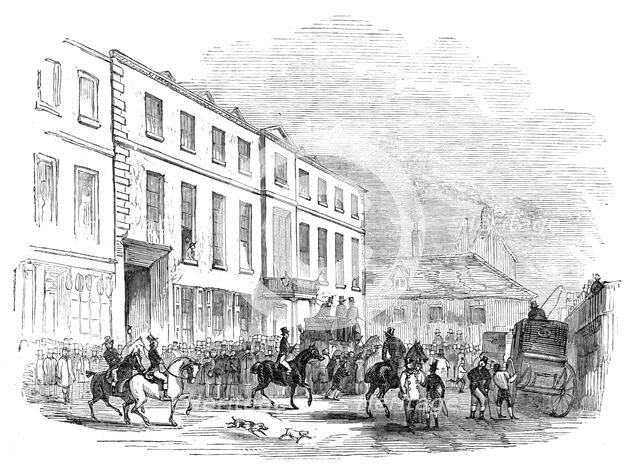 The George, previous to the race, 1844. Creator: Unknown.