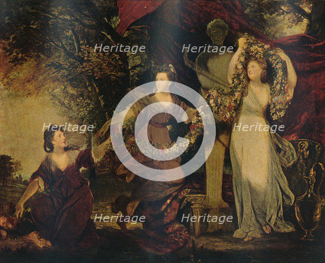 'The Graces Decorating a Terminal Figure of Hymen', 1773, (1911). Artist: Sir Joshua Reynolds.