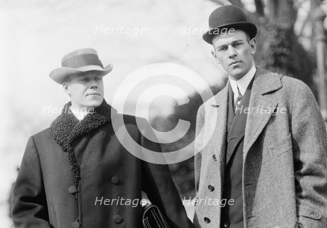 D.W. Helm, Right, with H.G. Ralston, 1911. Creator: Harris & Ewing.