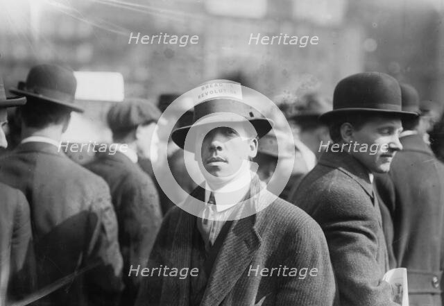 I.W.W. Hat Card, 1914. Creator: Bain News Service.